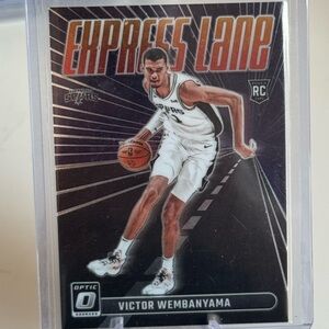2023-24 Victor Wembanyama Panini Donruss Optic Rookie Card. Mint condition